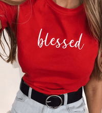 Cargar imagen en el visor de la galería, Polera mujer “Blessed”
