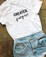 Cargar imagen en el visor de la galería, Polera mujer “Created with a purpose”
