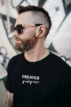 Cargar imagen en el visor de la galería, Polera Unisex "Created with a purpose".
