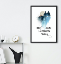 Cargar imagen en el visor de la galería, Deco Cuadro "Con Dios todo es posible"
